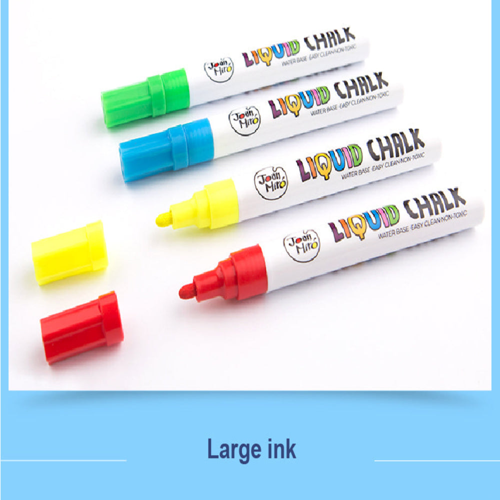Jar Melo Liquid Chalk Markers -6 Colors-Arts & Crafts-Jarmelo-Toycra