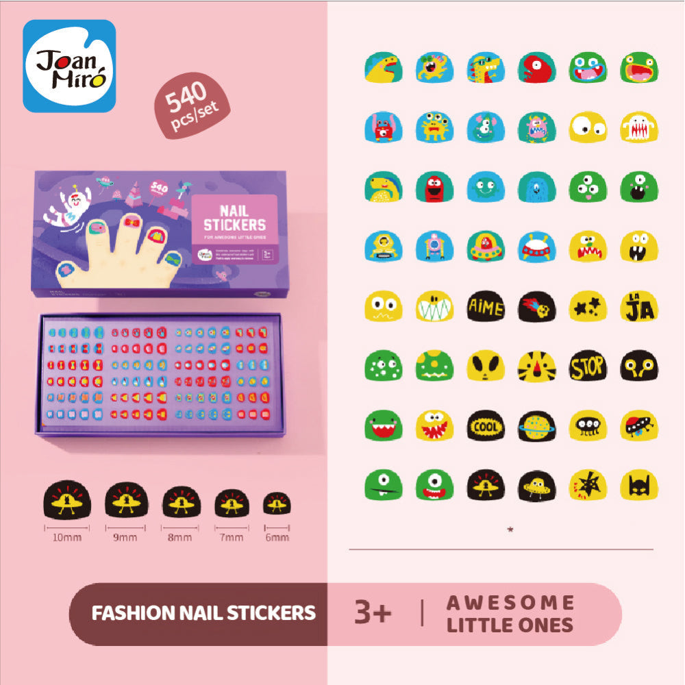 Jar Melo Nail Stickers- For Awesome Little Ones-Arts & Crafts-Jarmelo-Toycra