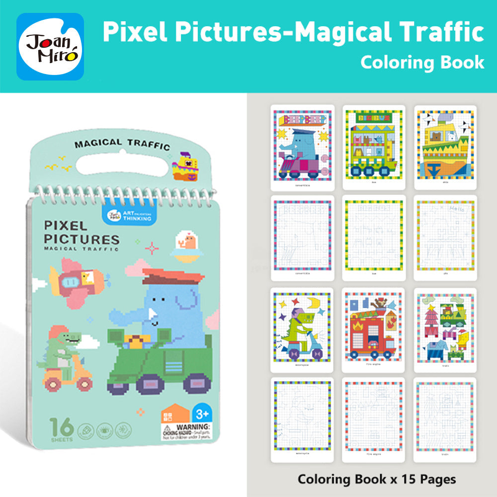 Jar Melo Pixel Pictures Colouring Books-Arts & Crafts-Jarmelo-Toycra