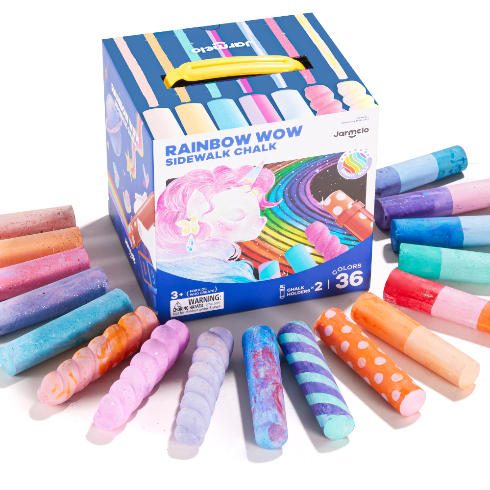 Ja Melo 38 PCS Sidewalk Chalk Fo Kids- Coloed Kosovo | Ubuy