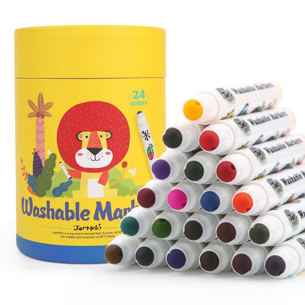 Jar Melo Special Round Tip Washable Markers-Arts & Crafts-Jarmelo-Toycra