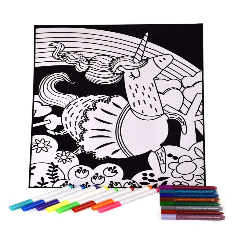 Jar Melo Velvet Coloring Kit-Arts & Crafts-Jarmelo-Toycra