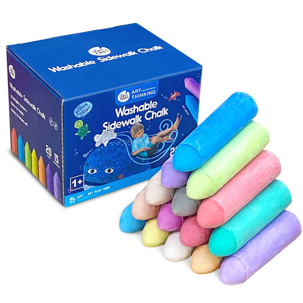 Jar Melo Washable Chalks Set of 15 Colors-Arts & Crafts-Jarmelo-Toycra