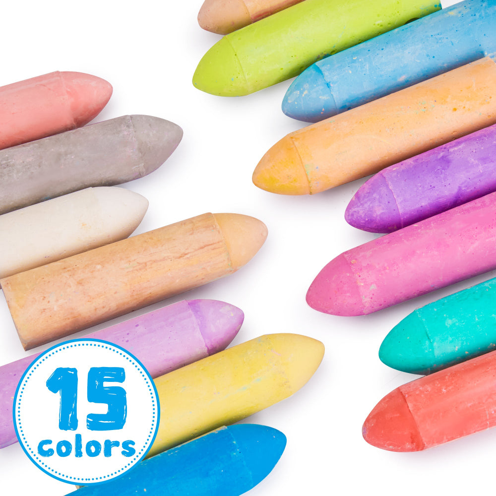 Jar Melo Washable Chalks Set of 15 Colors-Arts & Crafts-Jarmelo-Toycra