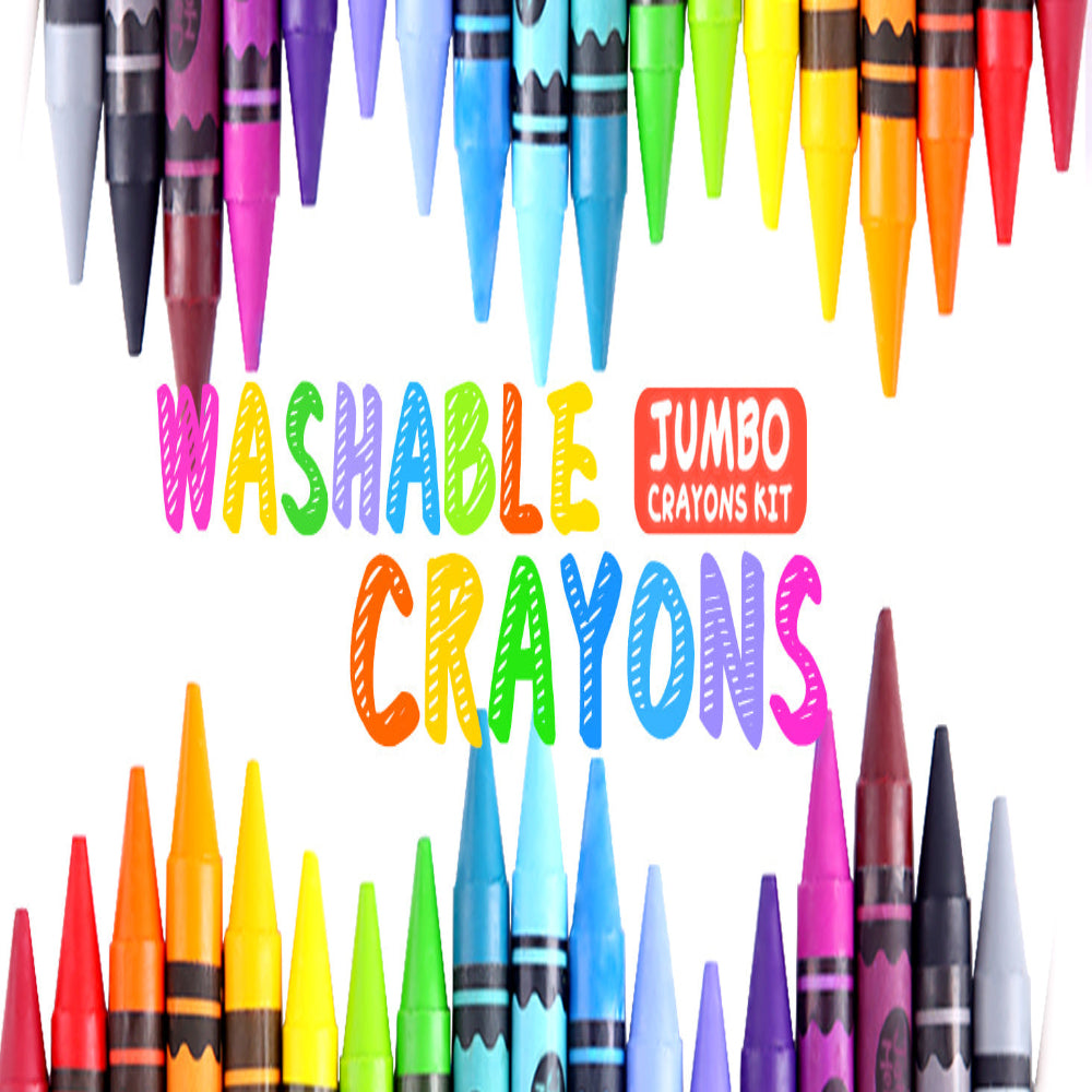 Jar Melo Washable Crayons -24 Colors-Arts & Crafts-Jarmelo-Toycra