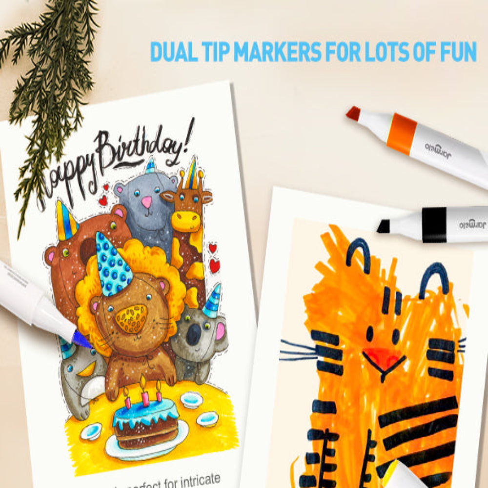 Jar Melo Washable Dual Tip Markers-Arts & Crafts-Jarmelo-Toycra