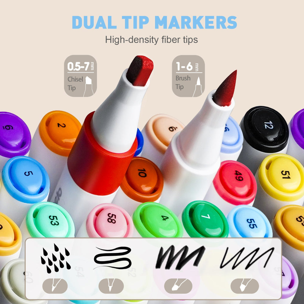 Jar Melo Washable Dual Tip Markers-Arts & Crafts-Jarmelo-Toycra