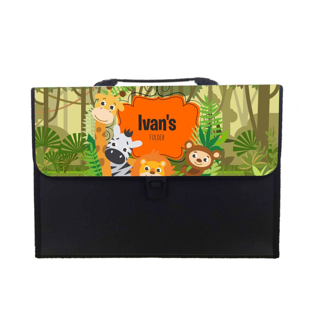 Personalised Folder - Jungle animals