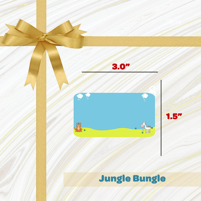 Personalised Gift Sticker - Jungle Bungle - Set of 60