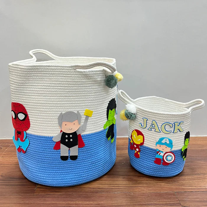 Jute Cotton Storage Basket