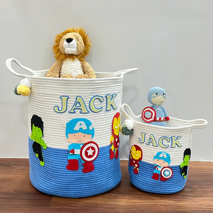 Jute Cotton Storage Basket