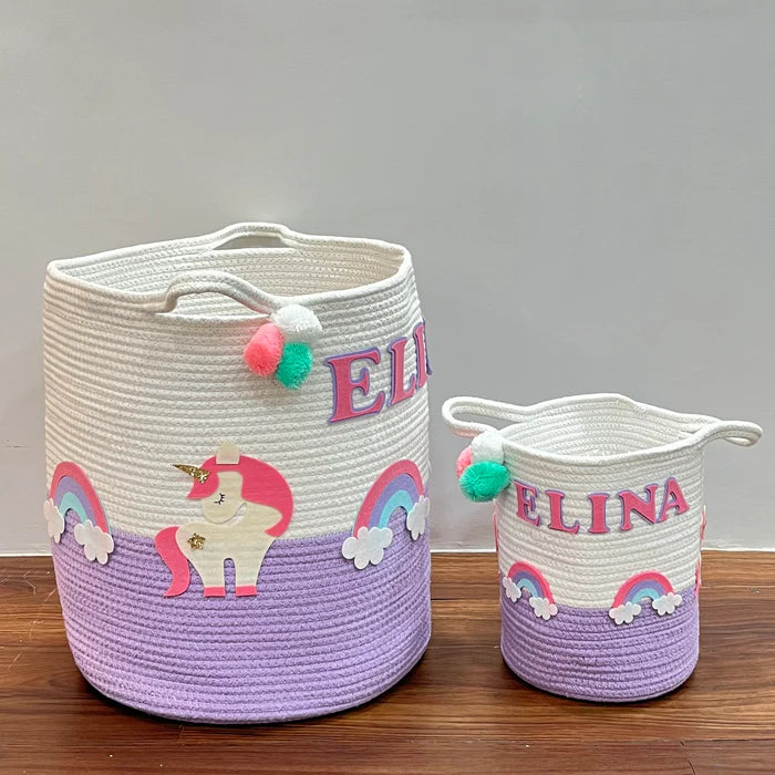Jute Cotton Storage Basket