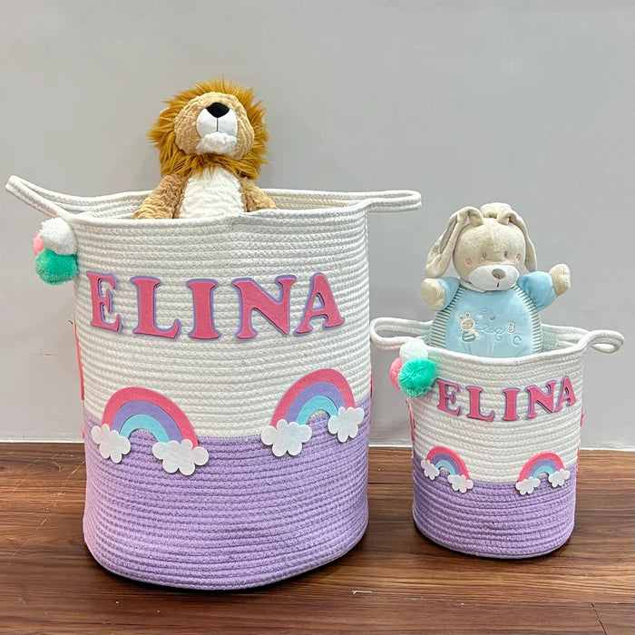 Jute Cotton Storage Basket