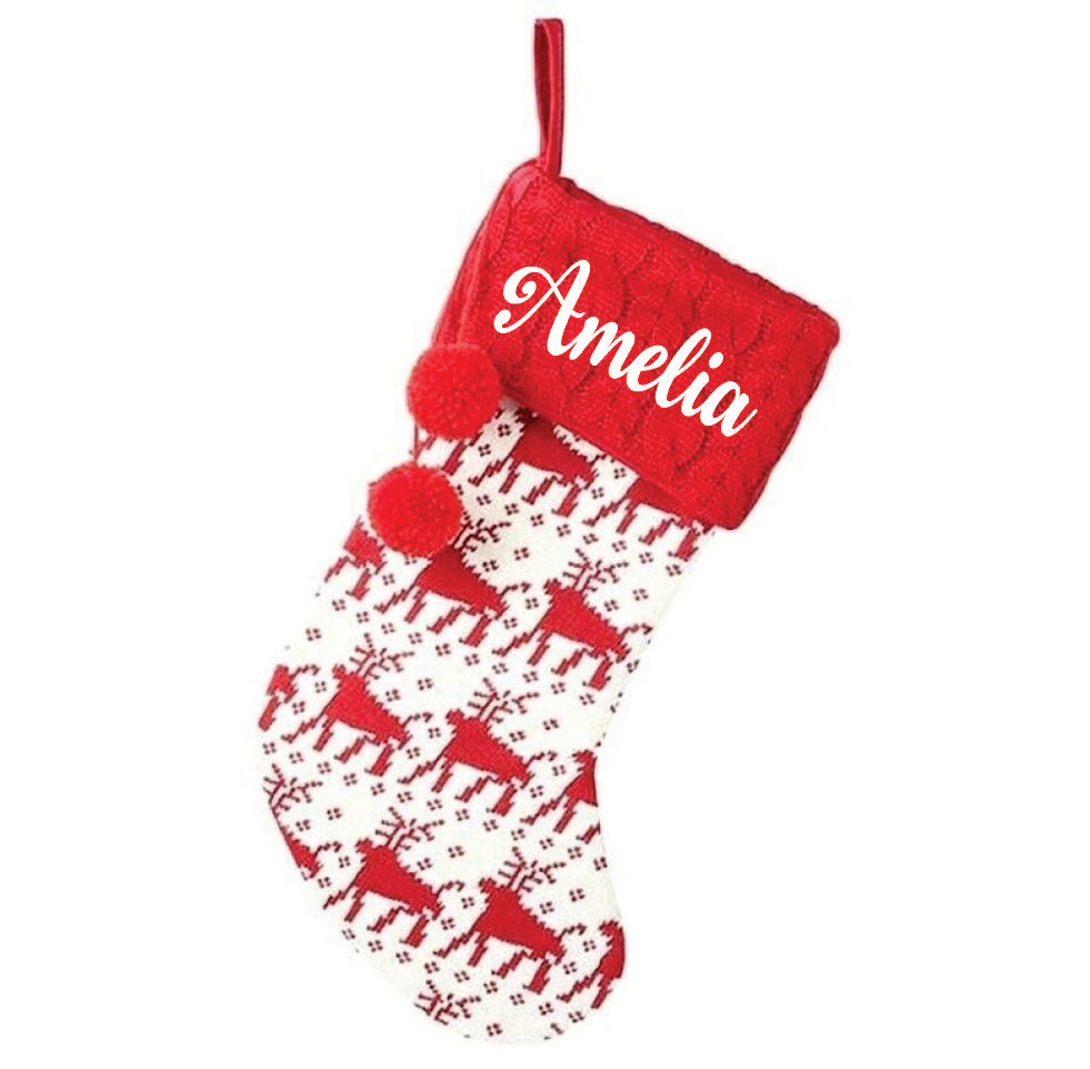 Holiday Chevron Cheer Stockings- Set of 5