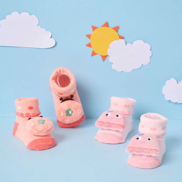 3D Socks - Pack of 2 ( 0-9 Months)