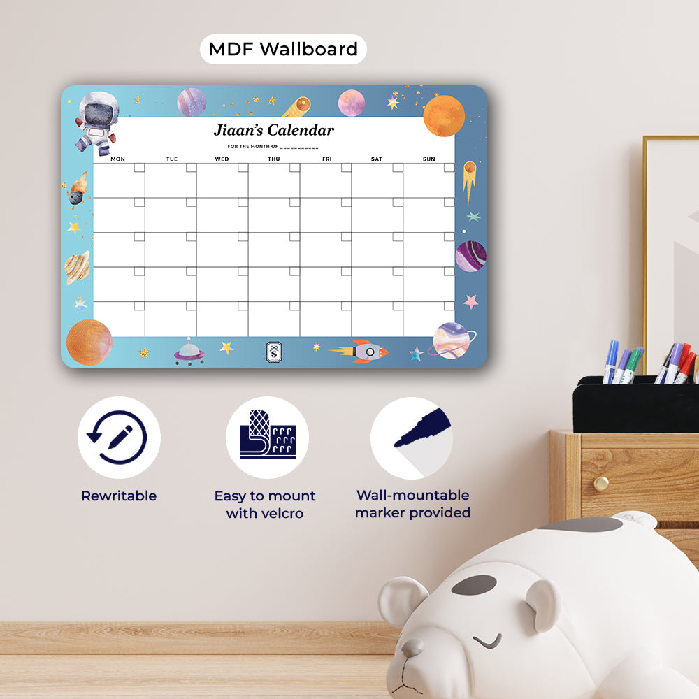 Personalised Kids Calendar - Wallboard