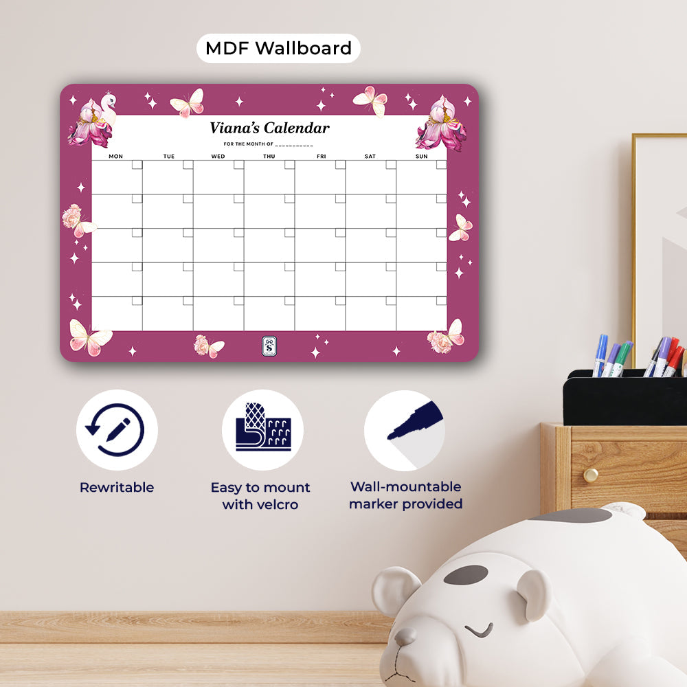 Personalised Kids Calendar - Wallboard