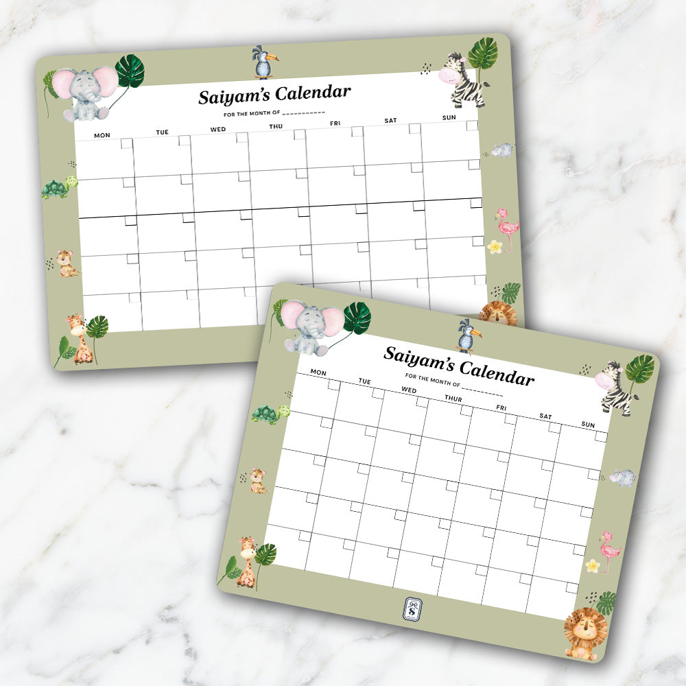 Jungle Friends Kids Calendar