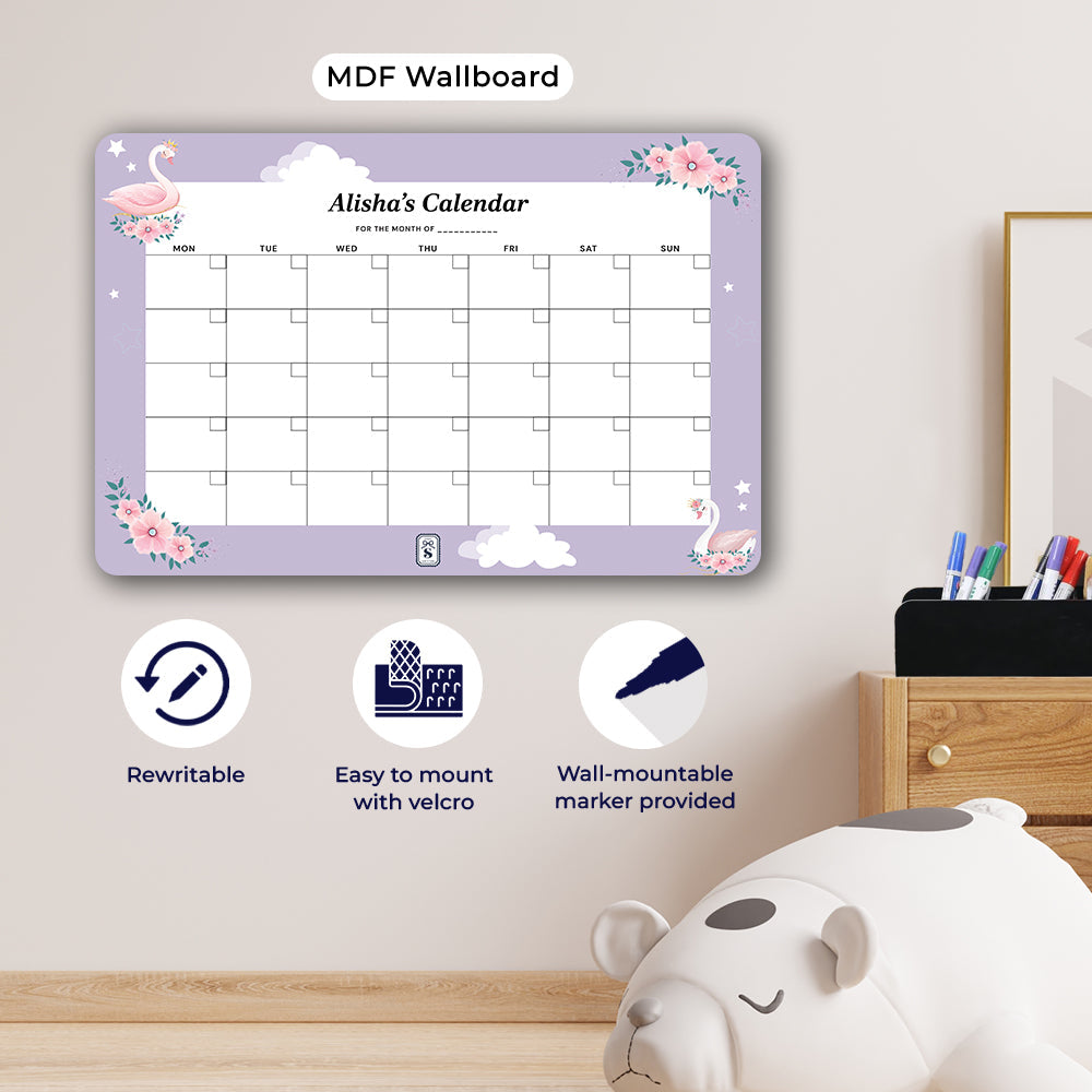 Personalised Kids Calendar - Wallboard