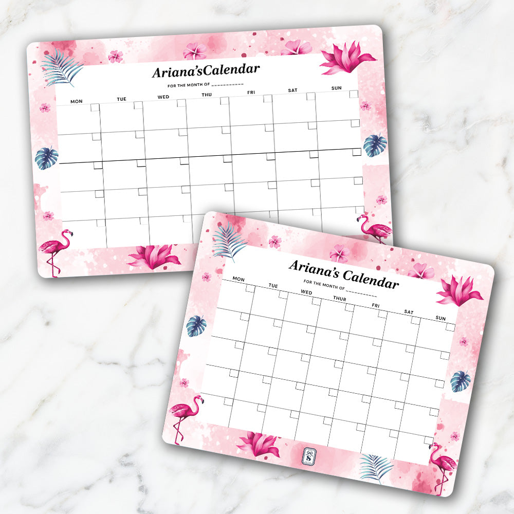 Flamingo Fiesta Kids Calendar