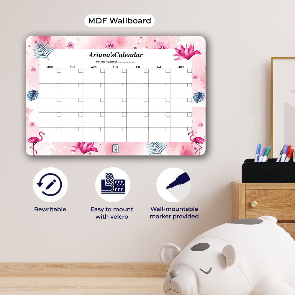 Flamingo Fiesta Kids Calendar