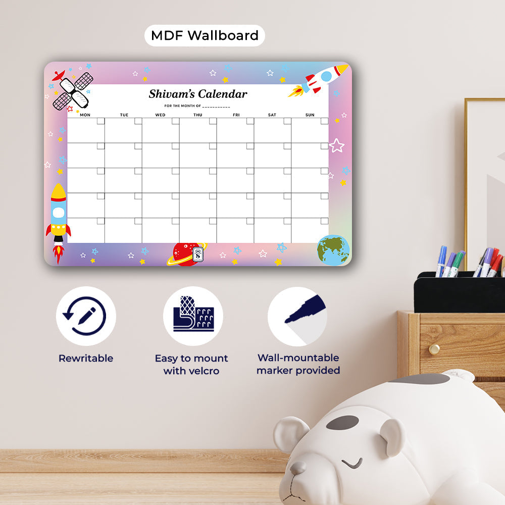 Personalised Kids Calendar - Wallboard
