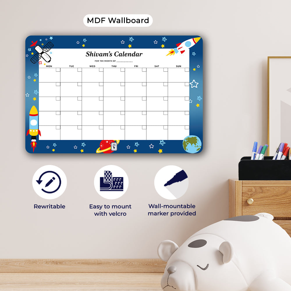 Personalised Kids Calendar - Wallboard