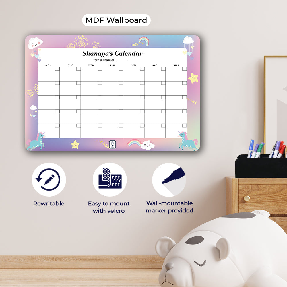 Personalised Kids Calendar - Wallboard