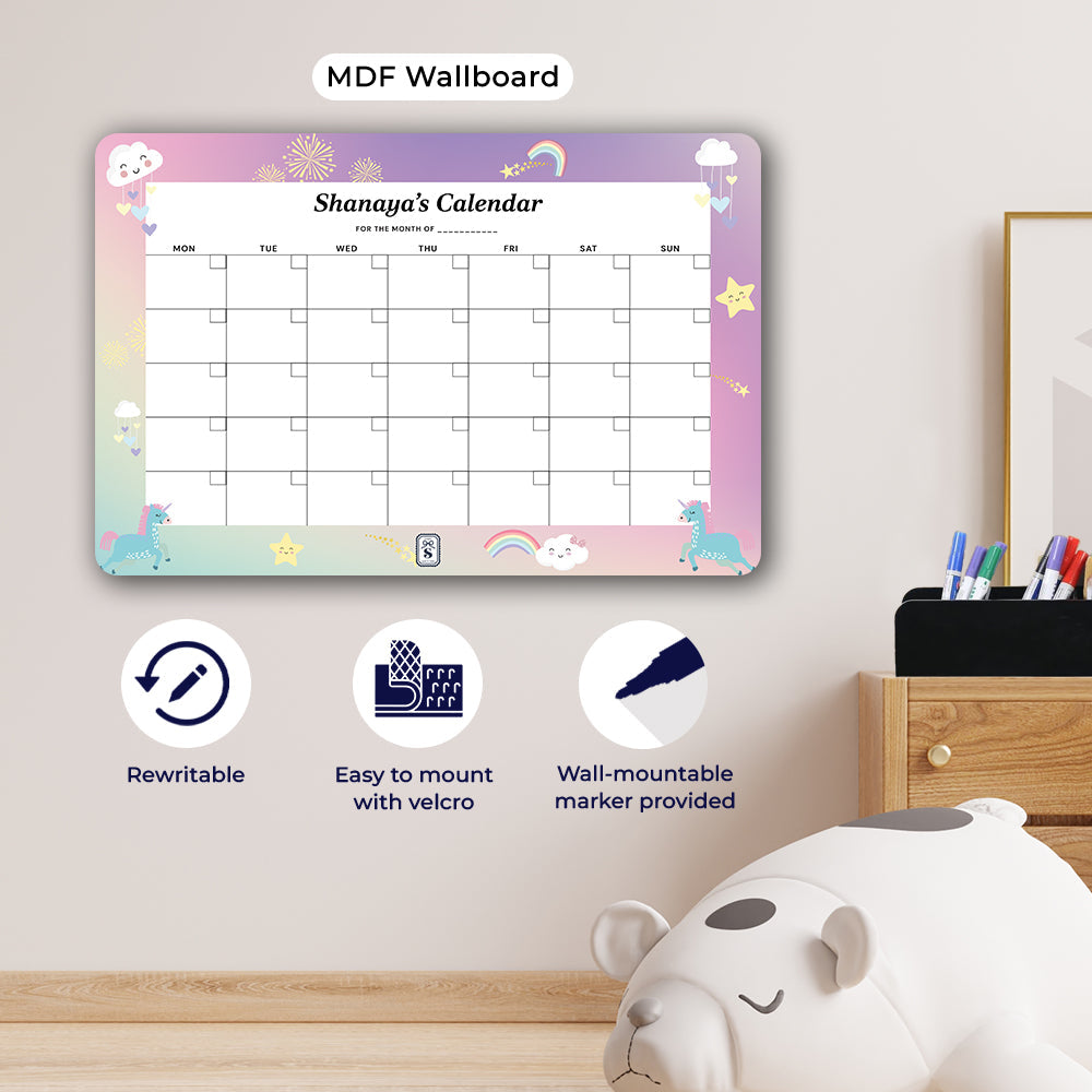 Personalised Kids Calendar - Wallboard