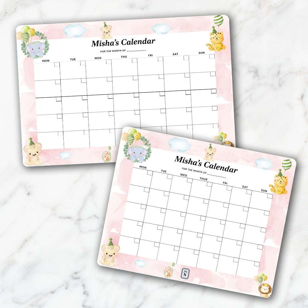 Safari Soiree Kids Calendar