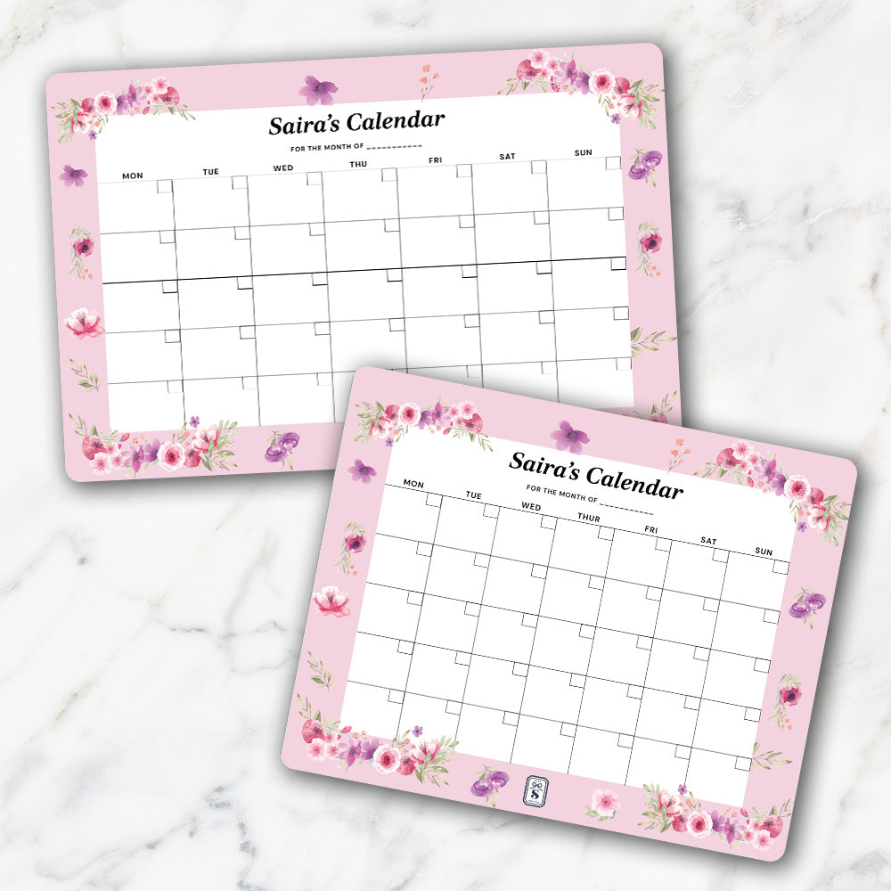 Floral Fiesta Kids Calendar