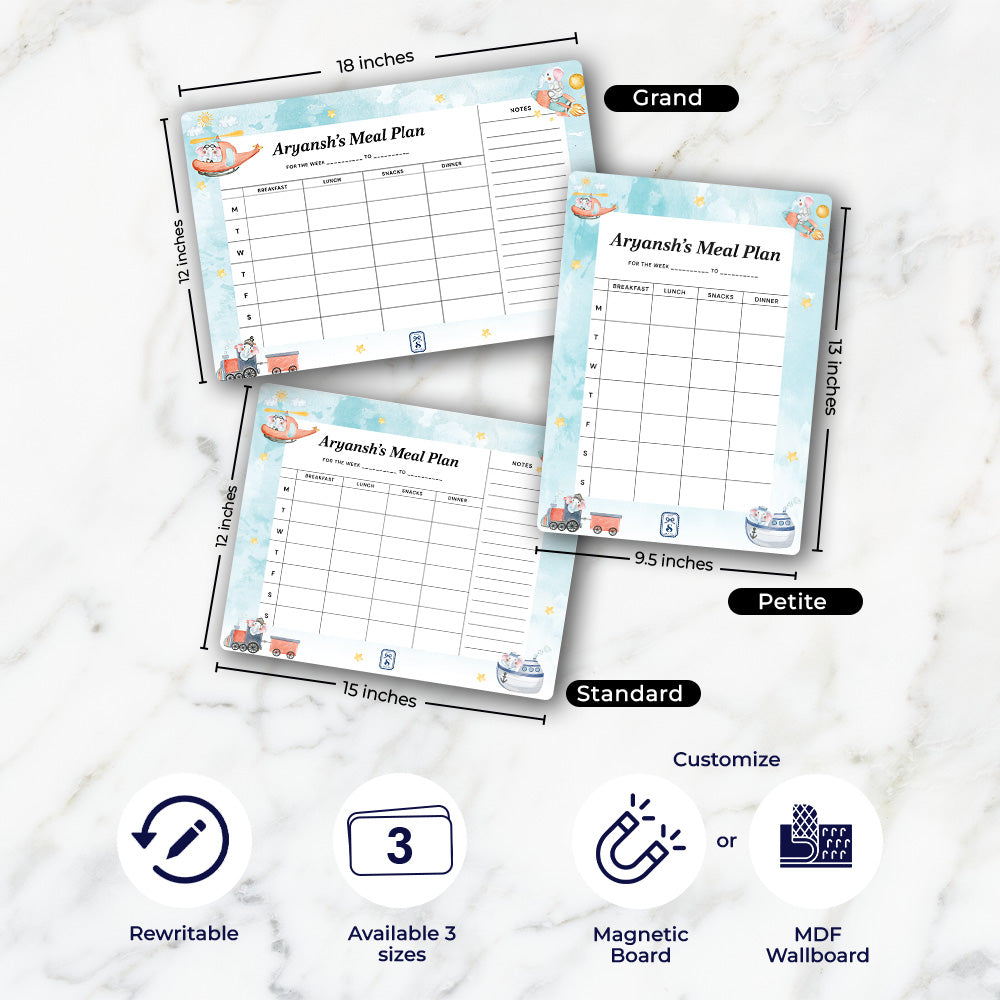 Captain Ellie Kids Meal Planner