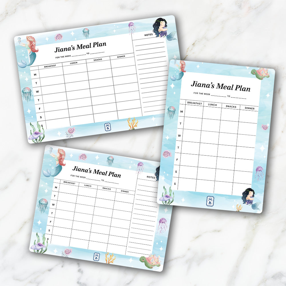 Personalised Kids Meal Planner - Magnet