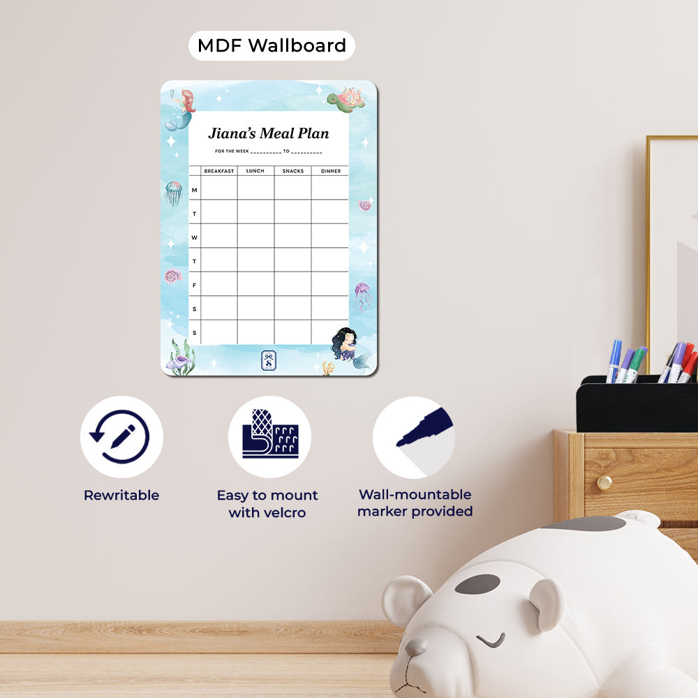 Personalised Kids Meal Planner - Magnet