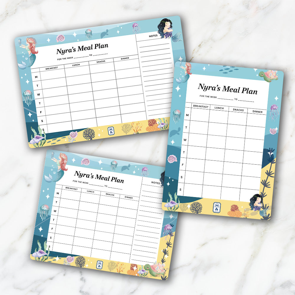 Mermaid Magic Kids Meal Planner