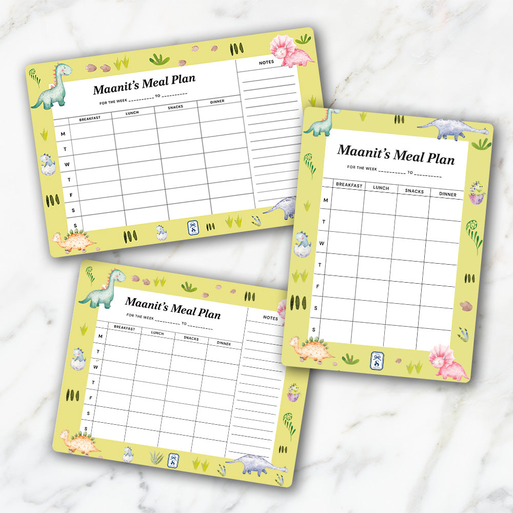 Dinoland Kids Meal Planner