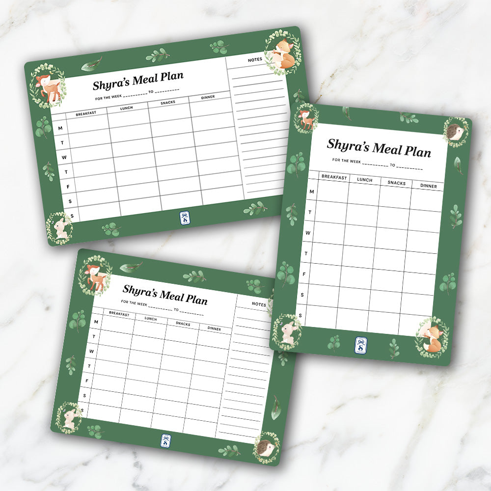 Woodland Wonders Kids Meal Planner