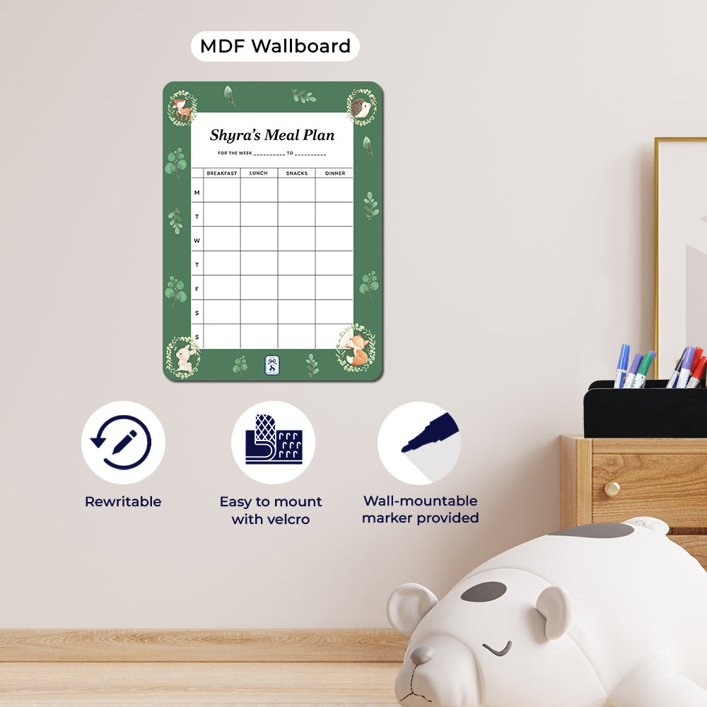 Woodland Wonders Kids Meal Planner