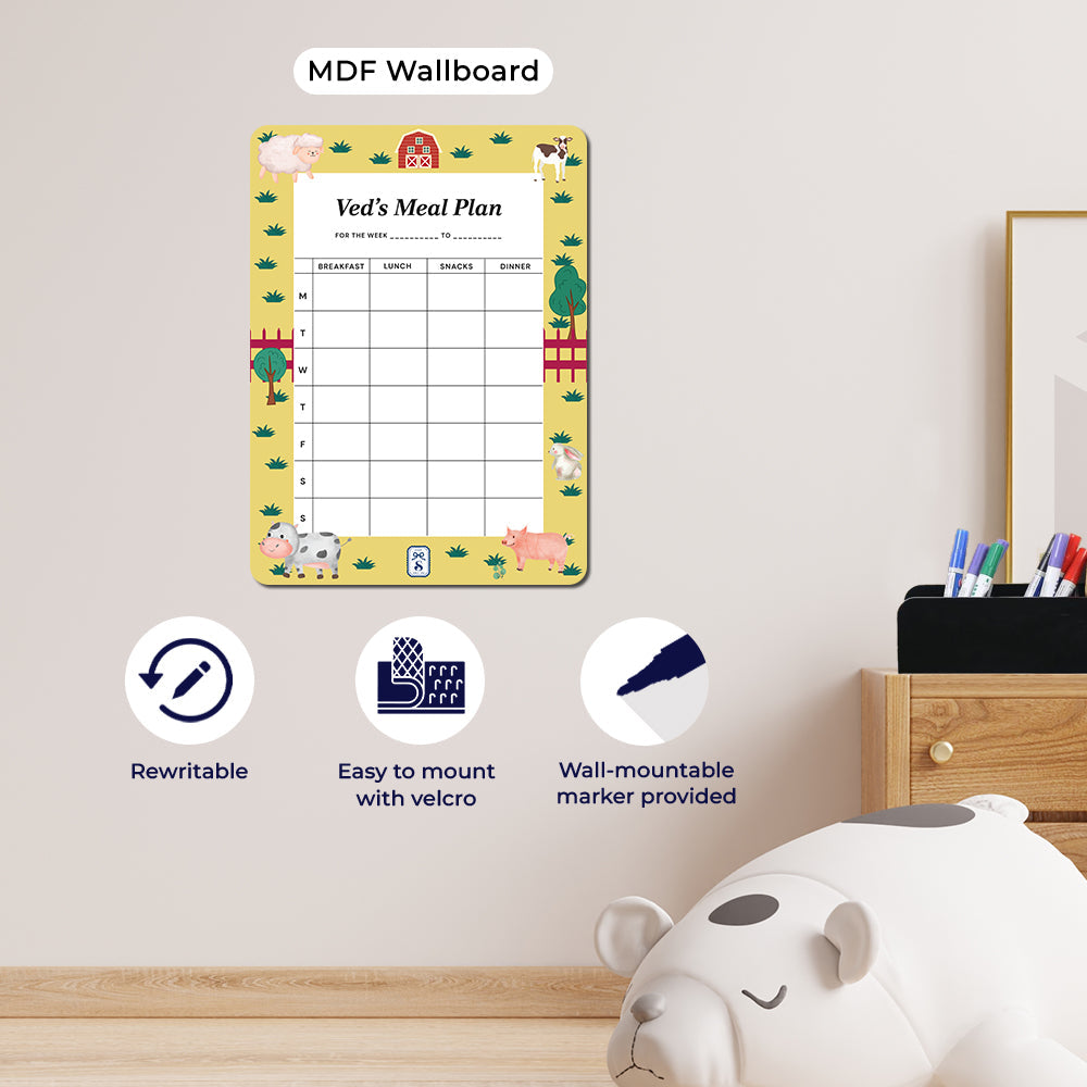 Farm Friends Kids Meal Planner