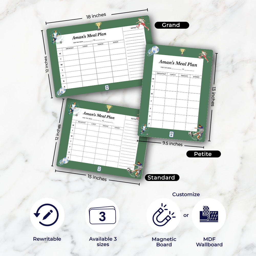Personalised Kids Meal Planner - Magnet
