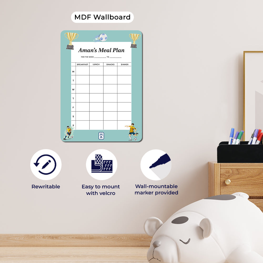 Personalised Kids Meal Planner - Magnet