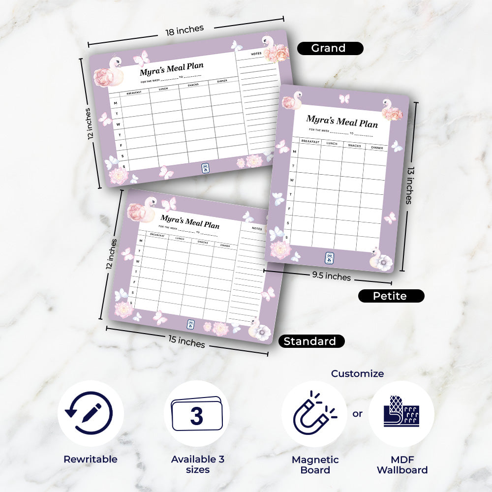 Swan Lake Garden Kids Meal Planner