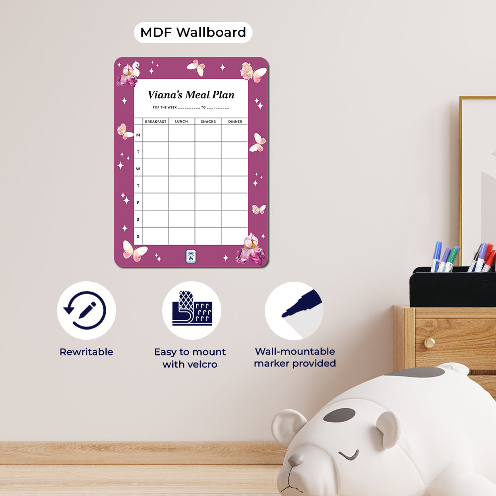Personalised Kids Meal Planner - Magnet