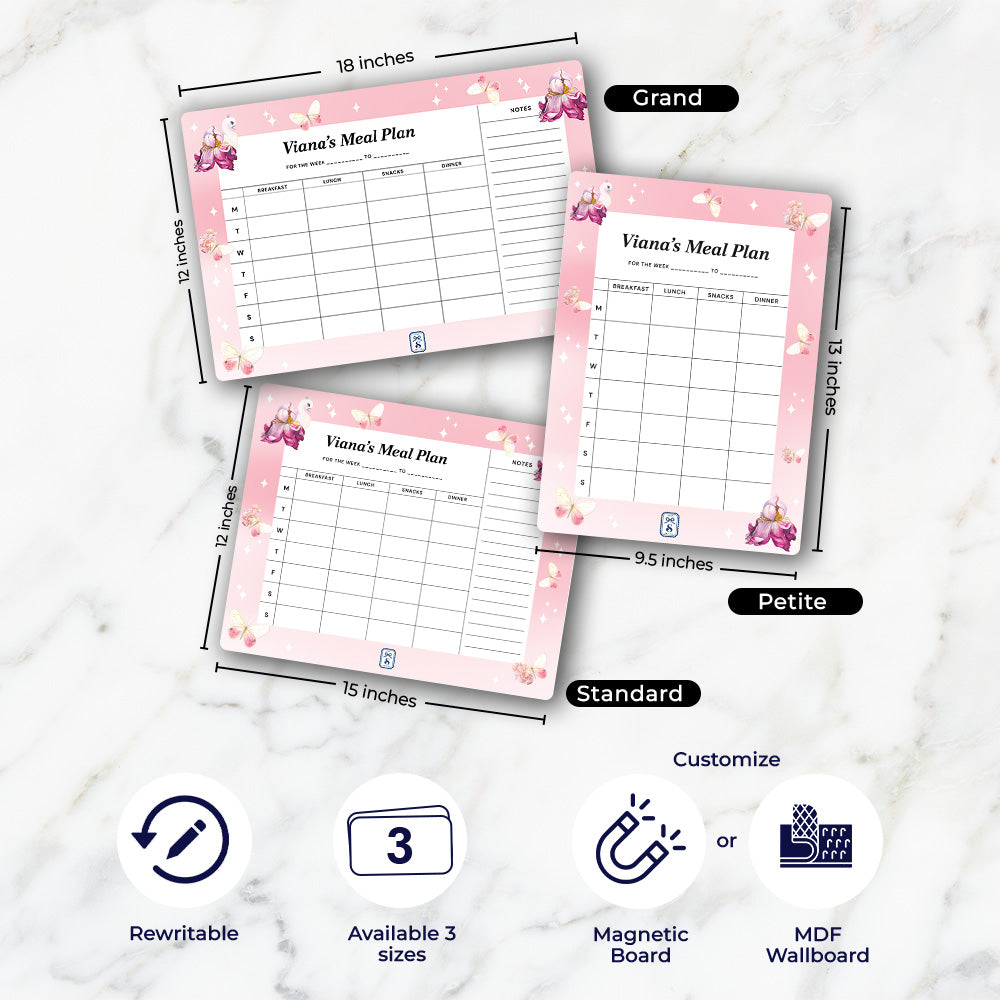 Personalised Kids Meal Planner - Magnet