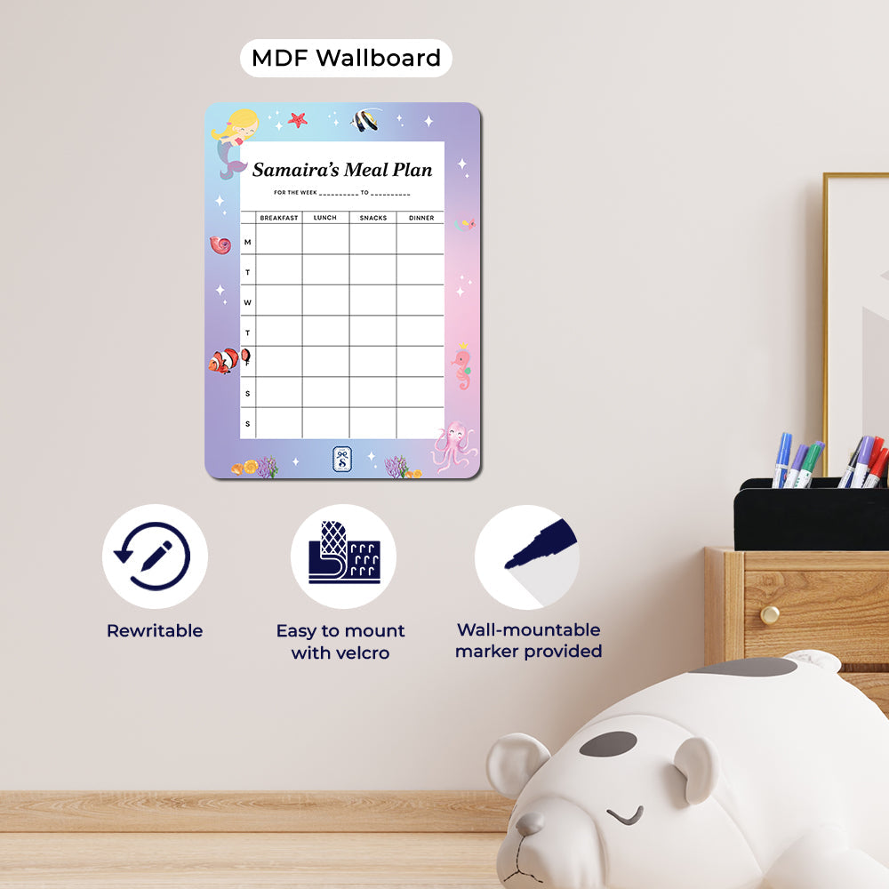 Personalised Kids Meal Planner - Magnet