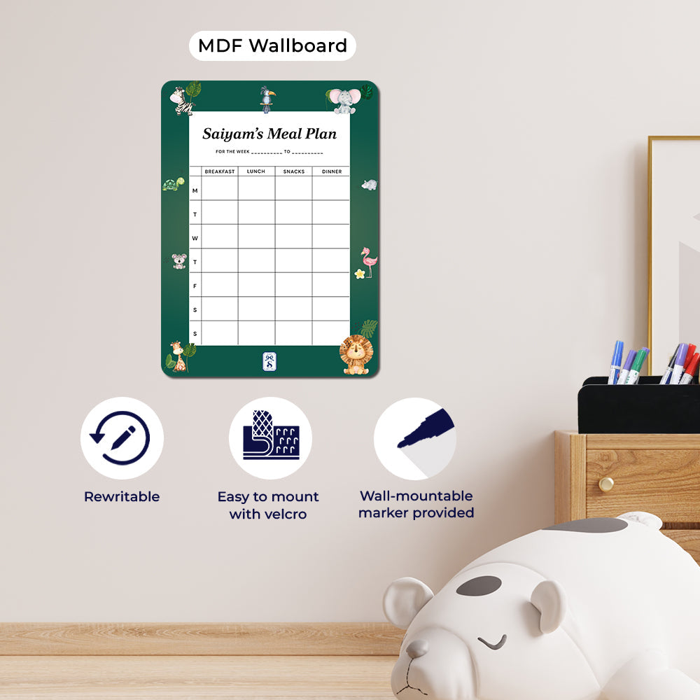 Personalised Kids Meal Planner - Magnet