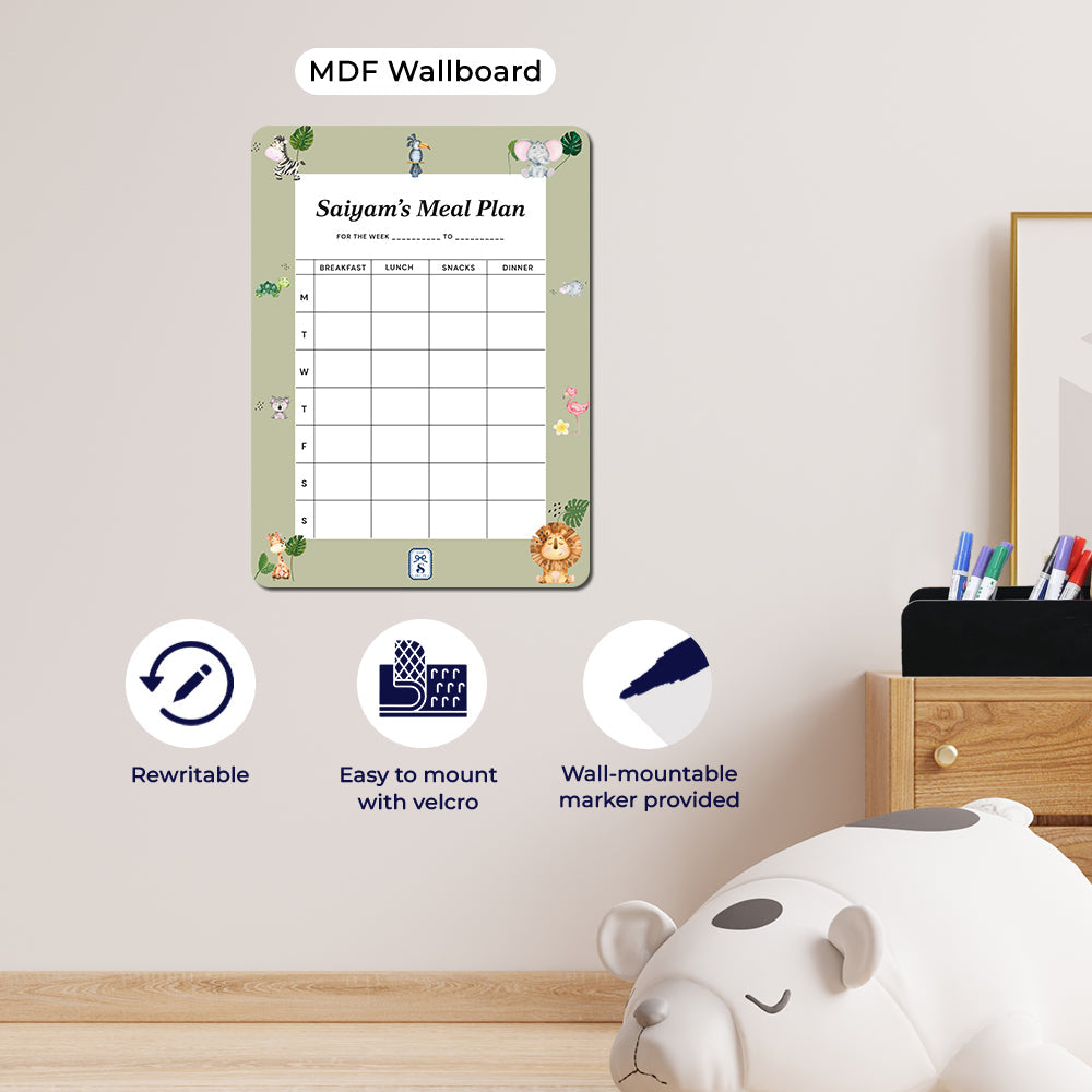 Personalised Kids Meal Planner - Magnet