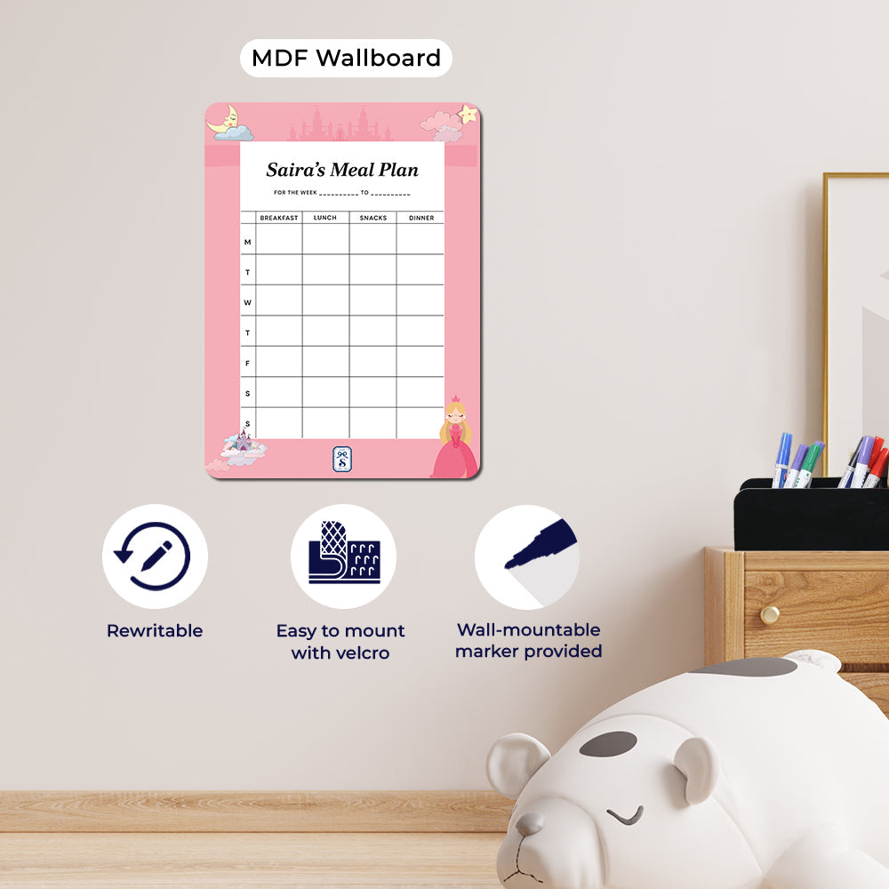 Personalised Kids Meal Planner - Magnet