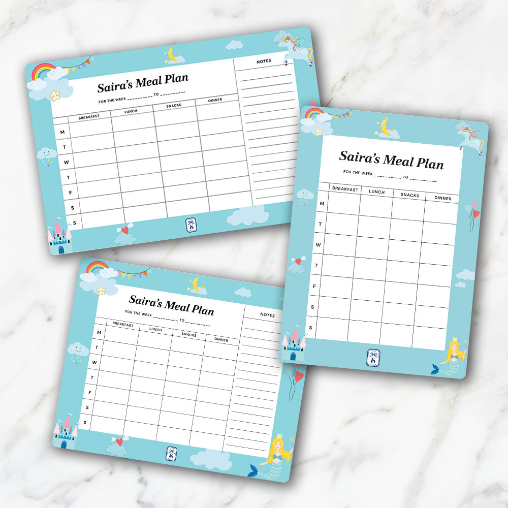 Personalised Kids Meal Planner - Magnet