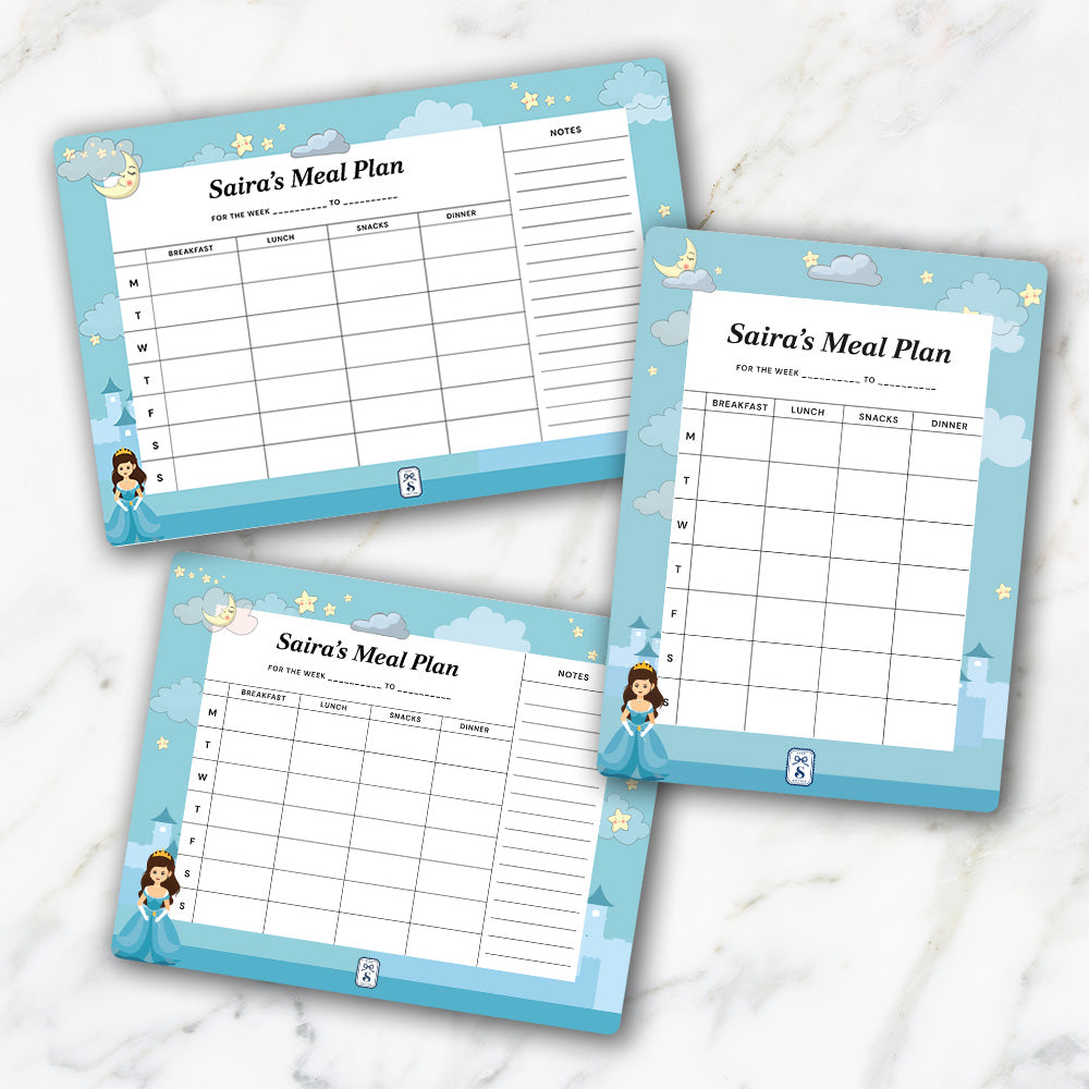 Princess Kids Meal Planner